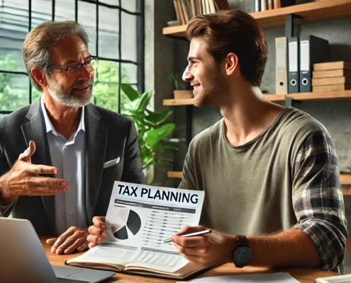 Illustration of tax-efficient financial planning strategies