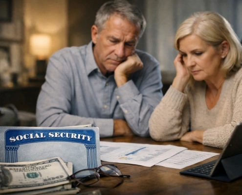 Illustration of Social Security claiming age